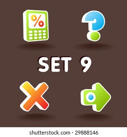 Vector web icons. Set 9.