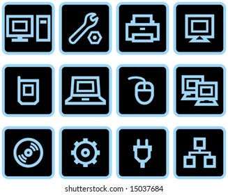 Vector web icons set â?? Hardware