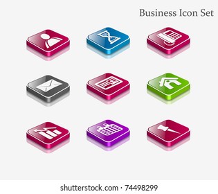 vector web icons set - internet & website used