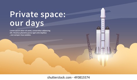 Vector web illustration. Private spaces.