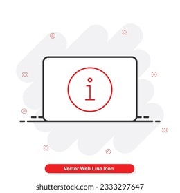 vector web line icon set