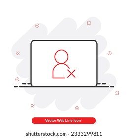 vector web line icon set