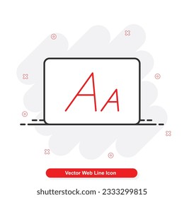 vector web line icon set