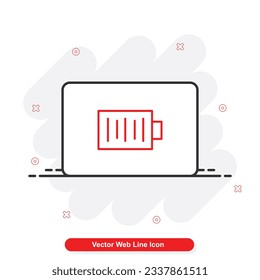 vector web line icon set