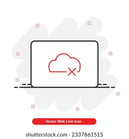 vector web line icon set