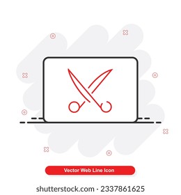 conjunto de iconos de línea web vectorial