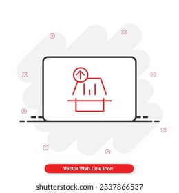 vector web line icon set
