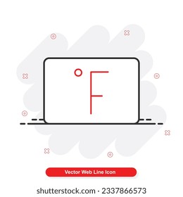 vector web line icon set
