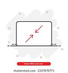 vector web line icon set