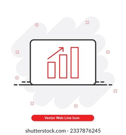 vector web line icon set