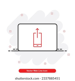 vector web line icon set