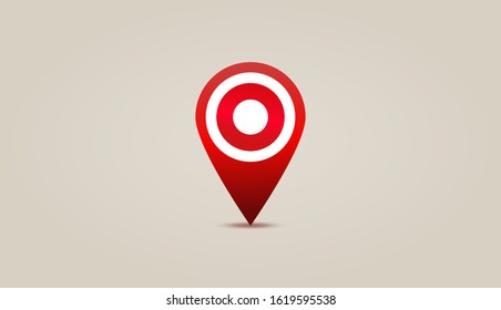 Vector Web Location icon. Marker, point. 