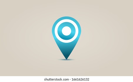 Vector Web Location icon. Marker, point. 