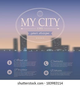 Vector web and mobile interface background. Corporate website design.