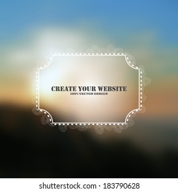 Vector web and mobile interface template.  
