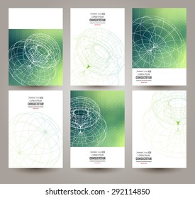 Vector web and mobile interface template. Corporate website design. Abstract vector brochure, Web sites, page, leaflet, with colorful geometric triangular backgrounds, logo and text separately.