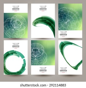 Vector web and mobile interface template. Corporate website design. Abstract vector brochure, Web sites, page, leaflet, with colorful geometric triangular backgrounds, logo and text separately.