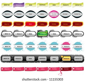 Vector Web navigation templates 5. to see similar, please visit my gallery