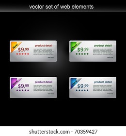 vector web offer product label