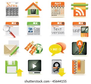 Vector web page icon set