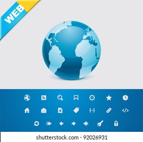 Vector Web page icon set 