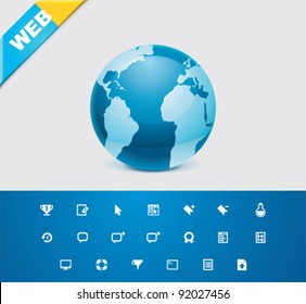 Vector Web page icon set 
