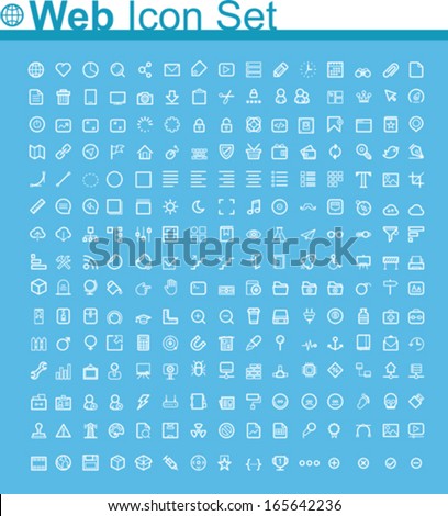 Vector web page icon set