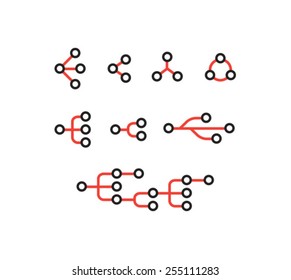 Vector Web Ready Business Graph Icon Symbol Set