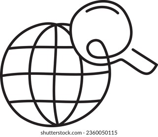 vector web searching. universal education. learning with foreign language vector illustration on white background