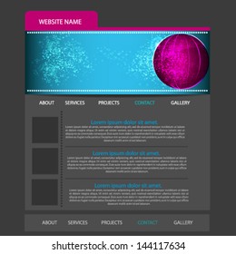 Vector web site design template
