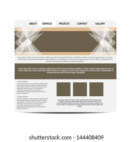 Vector web site design template