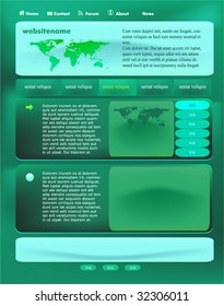 Vector web site design template