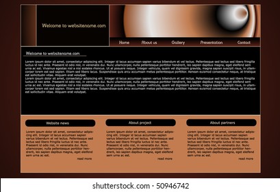  Vector web site design template