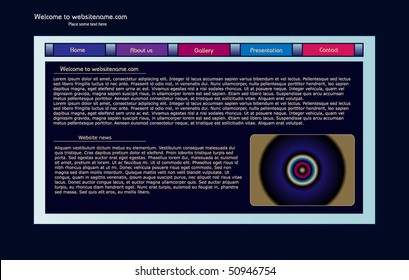  Vector web site design template