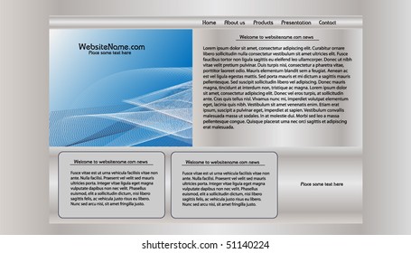  Vector web site design template