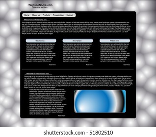 Vector web site design template