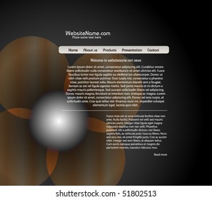 Vector web site design template