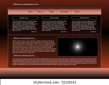  Vector web site design template