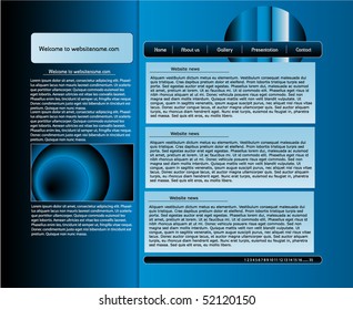  Vector web site design template