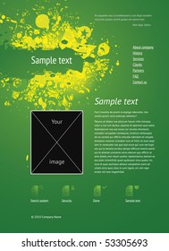Vector web site design template