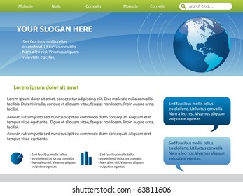  Vector web site design template