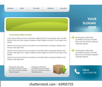  Vector web site design template