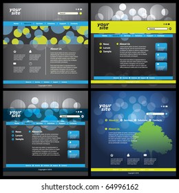 Vector web site design template