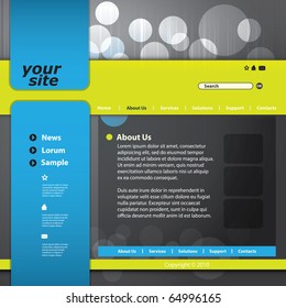 Vector web site design template