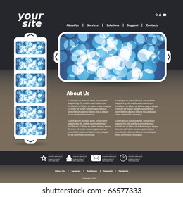 Vector web site design template