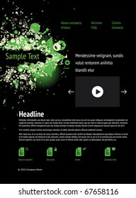 Vector web site design template