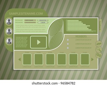 vector web site template