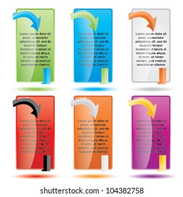 Vector web style elements