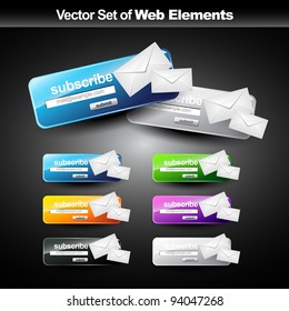 vector web subscribe button for your work