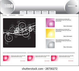 vector web template "15"